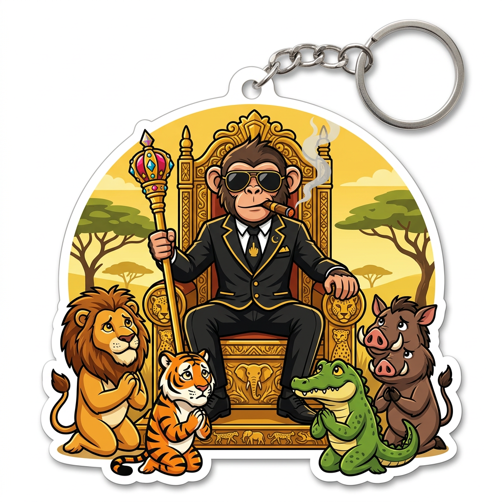 Monkey Boss Keychain